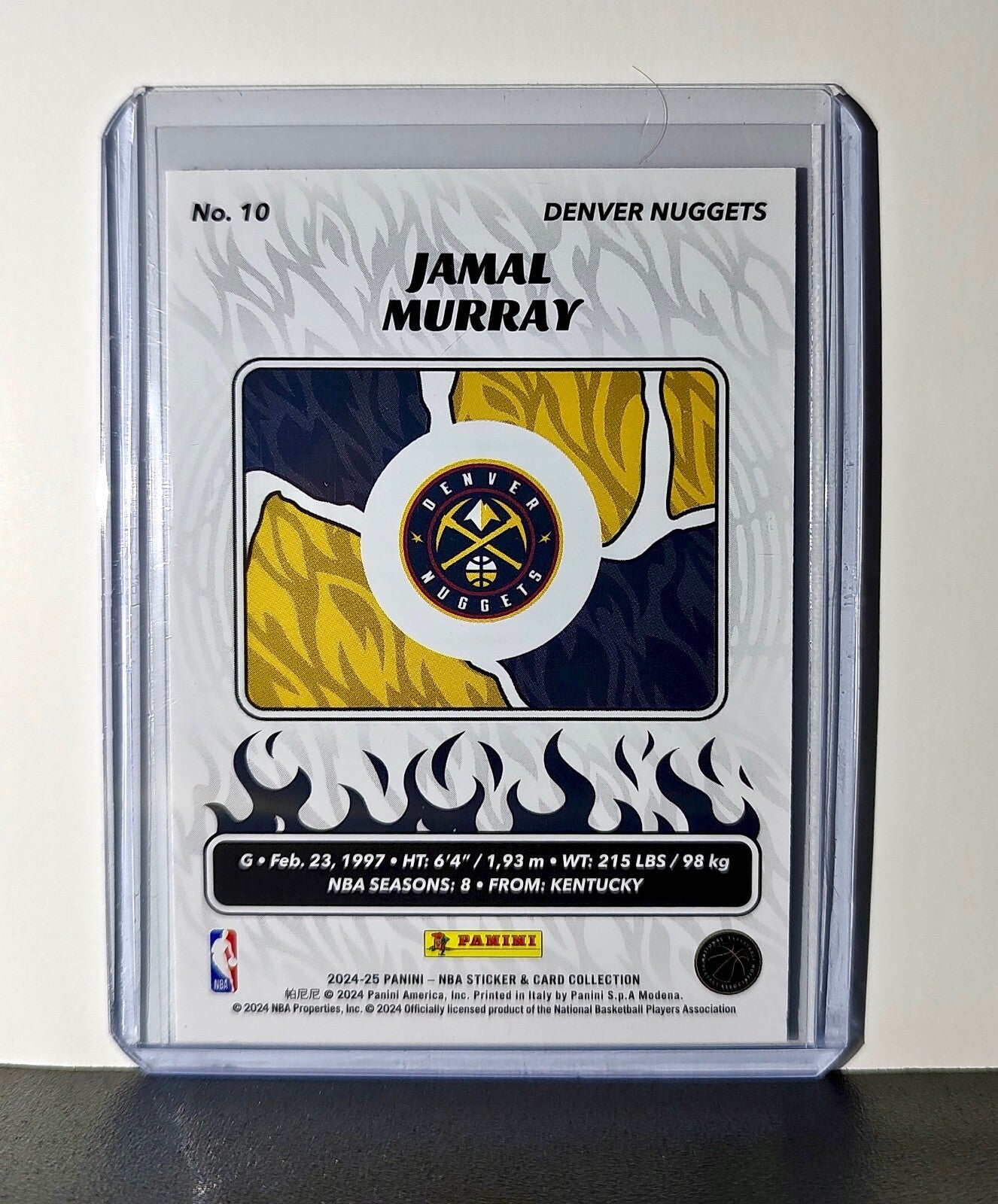 Jamal Murray 2024-25 Panini NBA #10 Sticker Card Denver Nuggets
