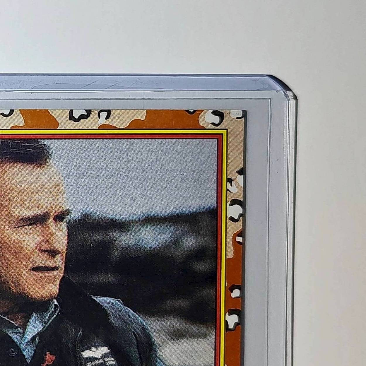 The Commander in Chief 1991 Topps Desert Storm #1 Card
