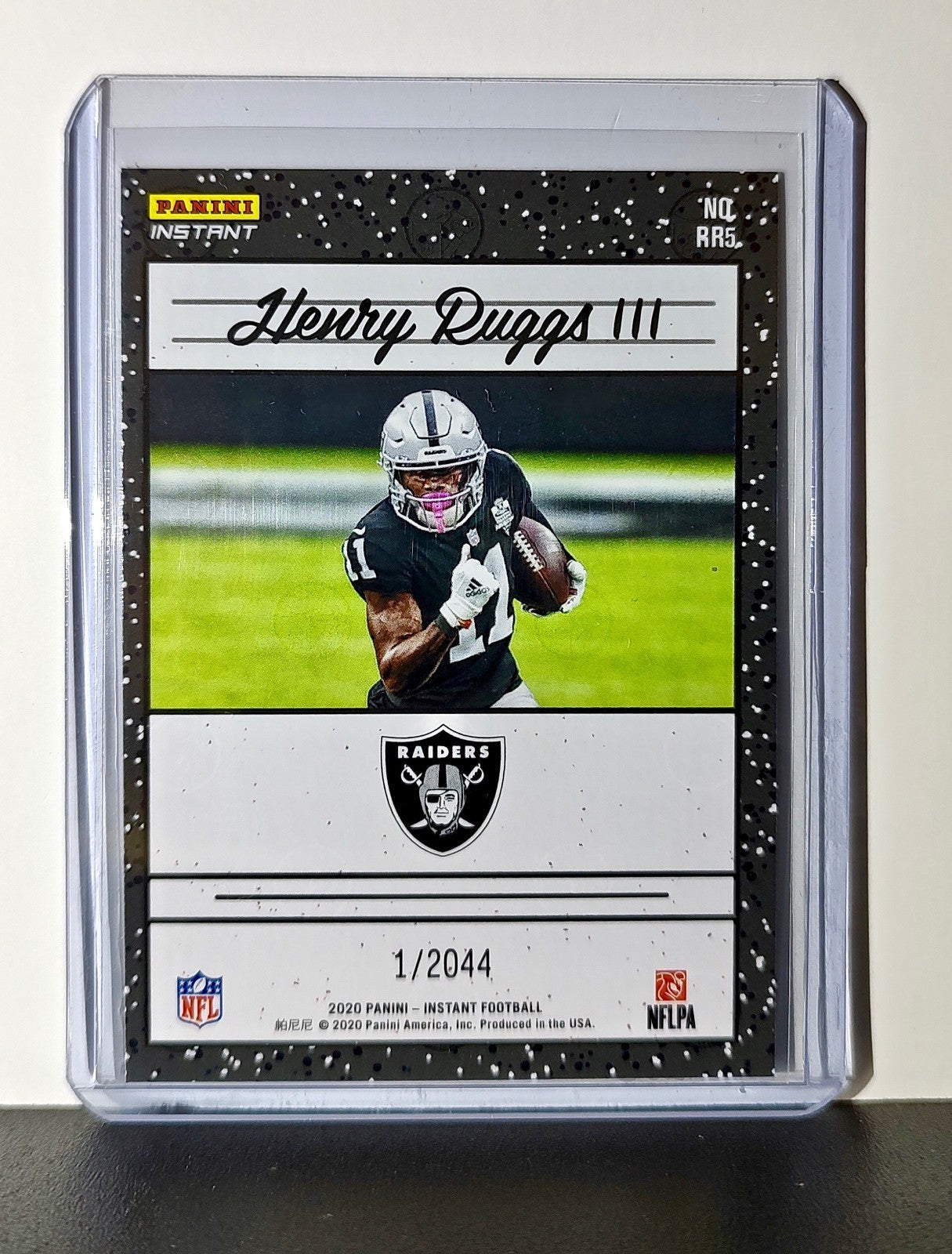 Henry Ruggs III Rookie 2020 Panini NFL #5 Rated Rookie Card Las Vegas Raiders