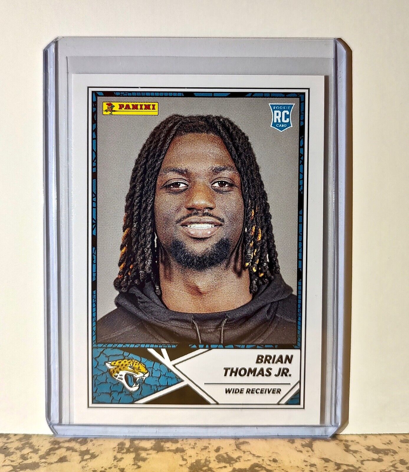 Brian Thomas Jr. 2024 Panini NFL #81 Rookie Sticker Card Jacksonville Jaguars