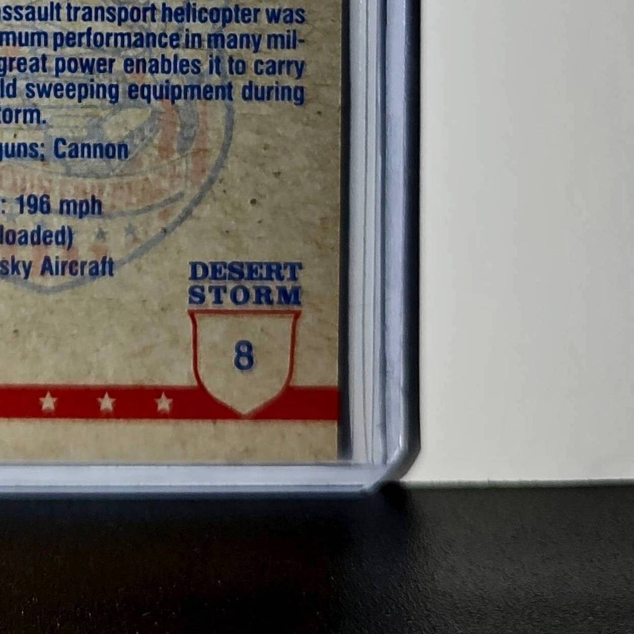 Stallion Helicopter 1991 Topps Desert Storm #8 Card