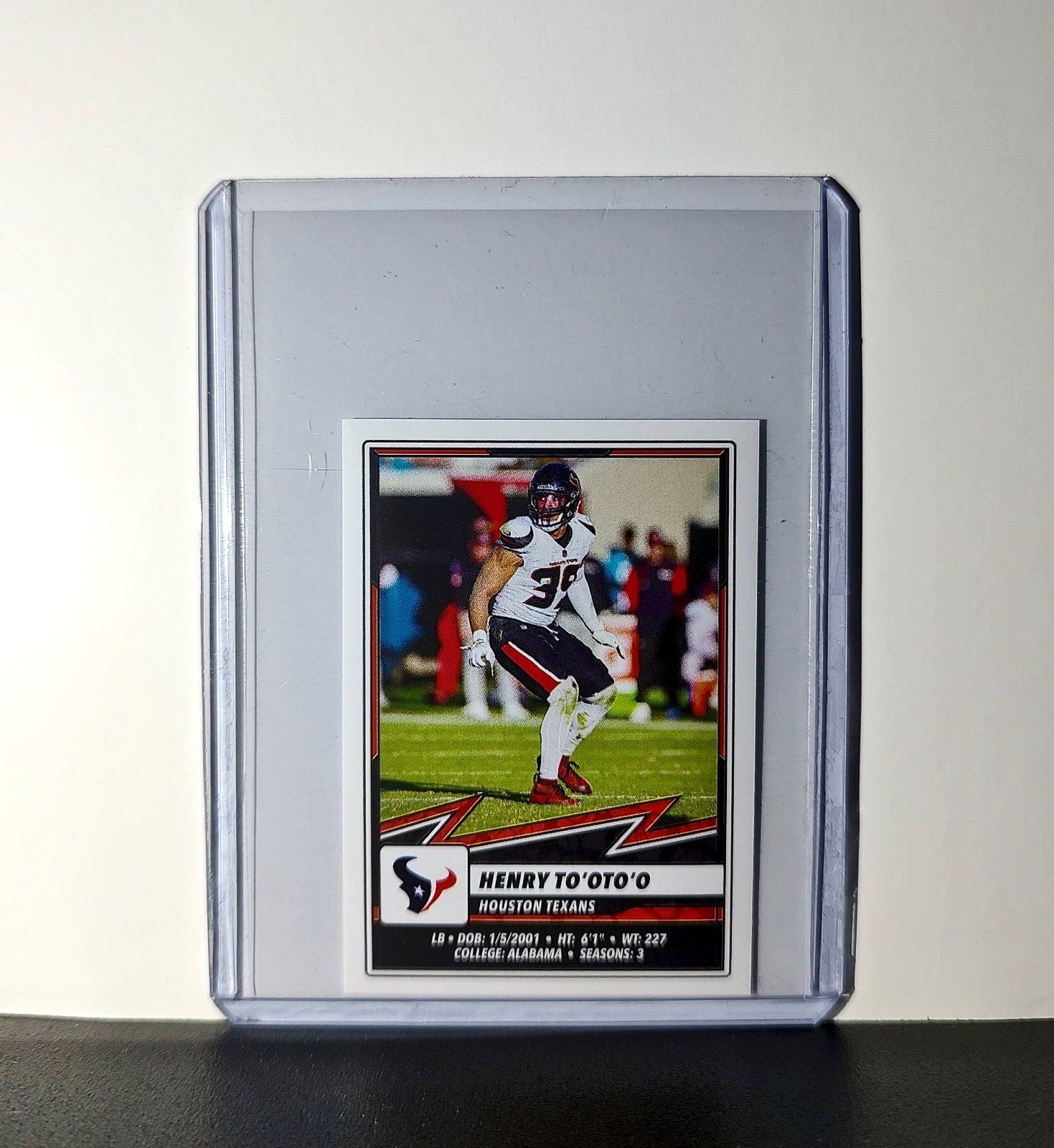 Henry To'oto'o 2025 Panini NFL #176 Sticker Houston Texans