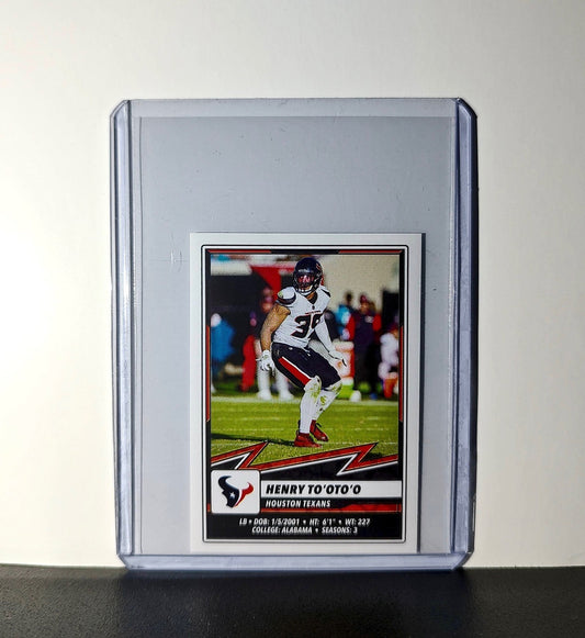 Henry To'oto'o 2025 Panini NFL #176 Sticker Houston Texans