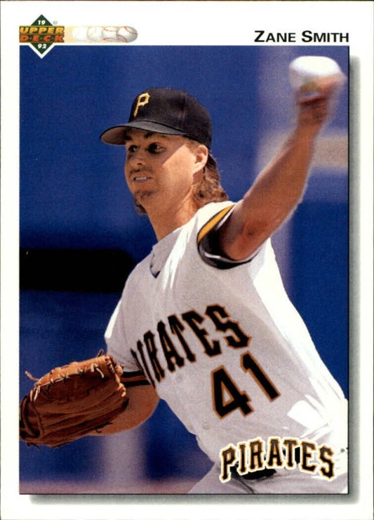 Zane Smith 1992 Upper Deck MLB #486 Baseball Card Pittsburgh Pirates