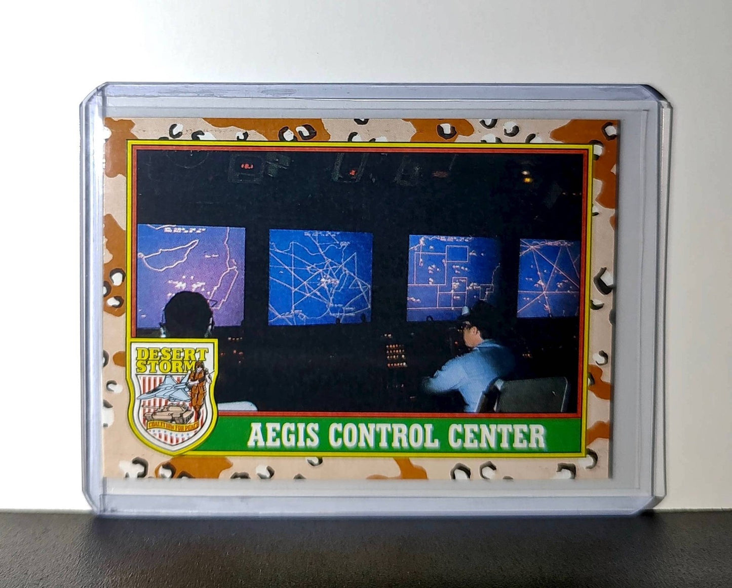 Aegis Control Center 1991 Topps Desert Storm #67 Card