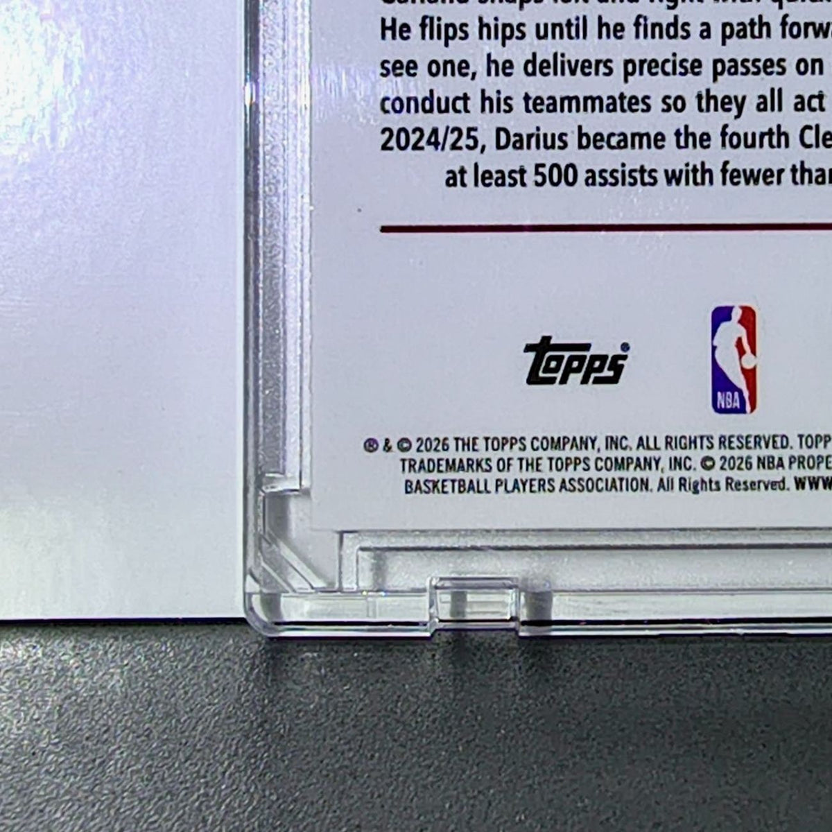 Darius Garland 2025-26 NBA Topps Chrome Update #32 Sparkle Refractor Caveliers