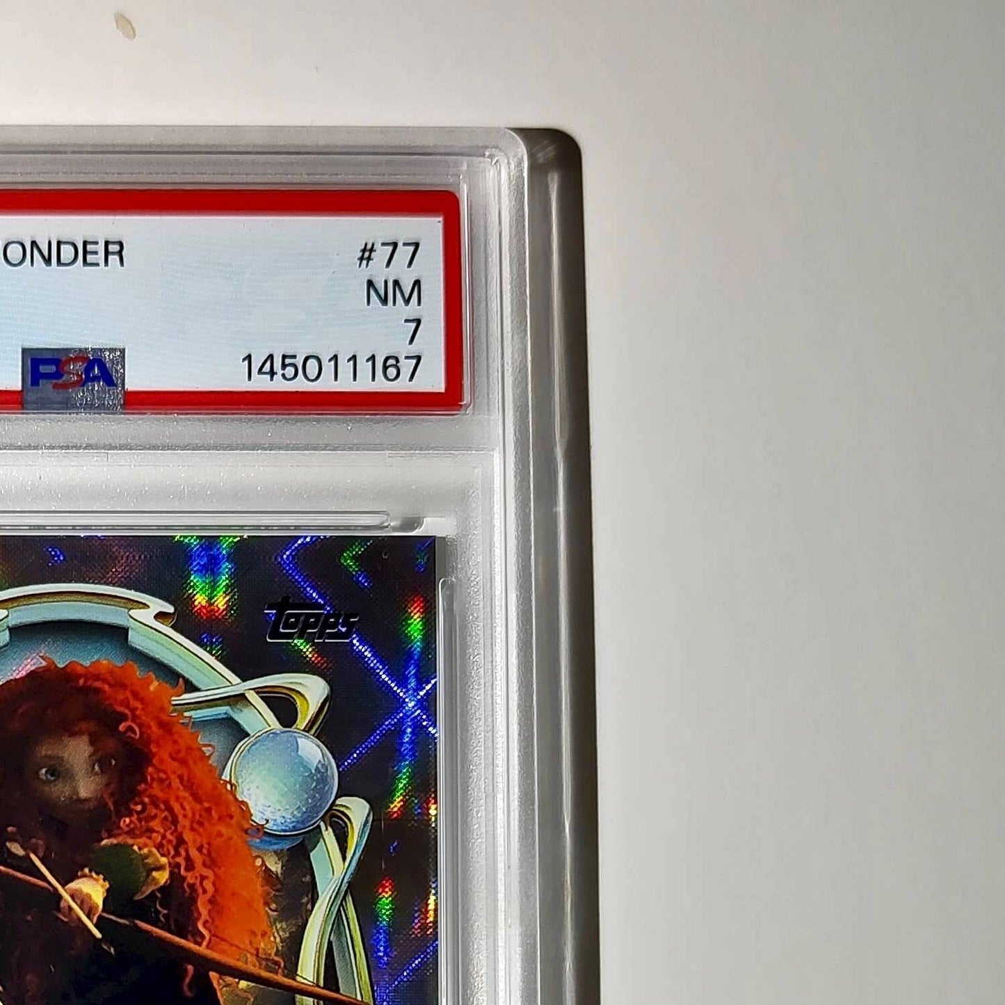Merida 2025 Topps Disney Wonder #77 Winter Variant Card Brave PSA 7