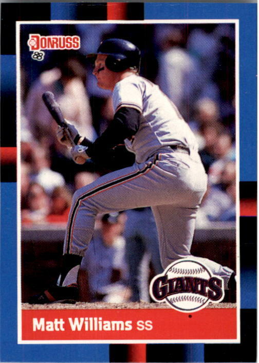 1988 Matt Williams Donruss Baseball Card #628