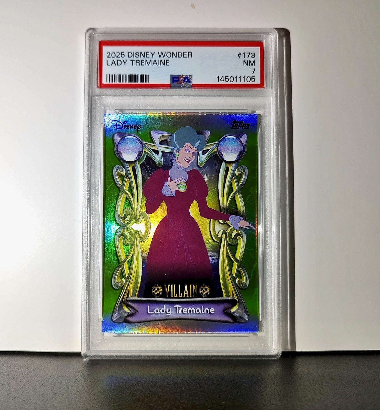 Lady Tremaine 2025 Topps Disney Wonder #173 Card Cinderella PSA 7
