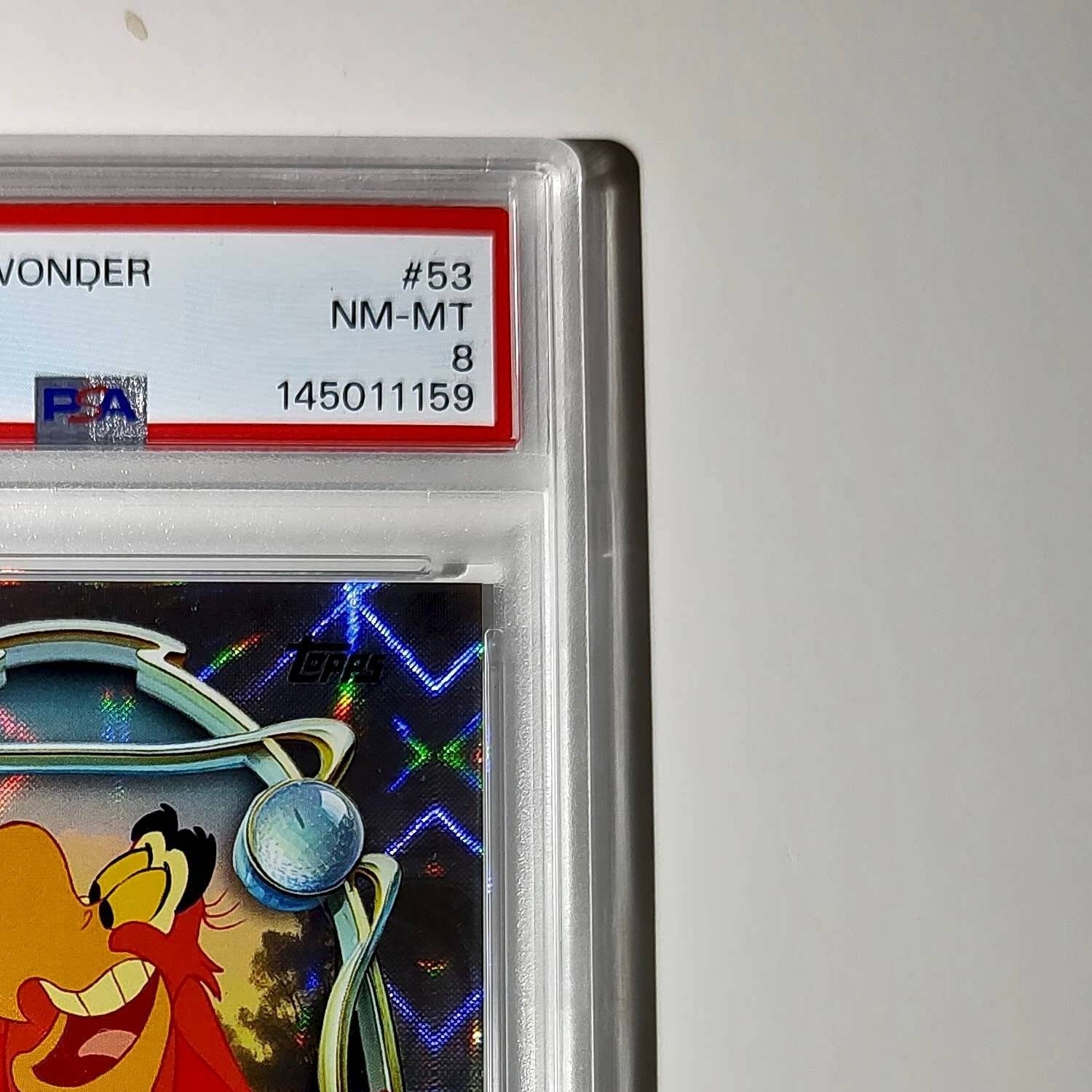 Iago 2025 Topps Disney Wonder #53 Winter Variant Card Aladdin PSA 8