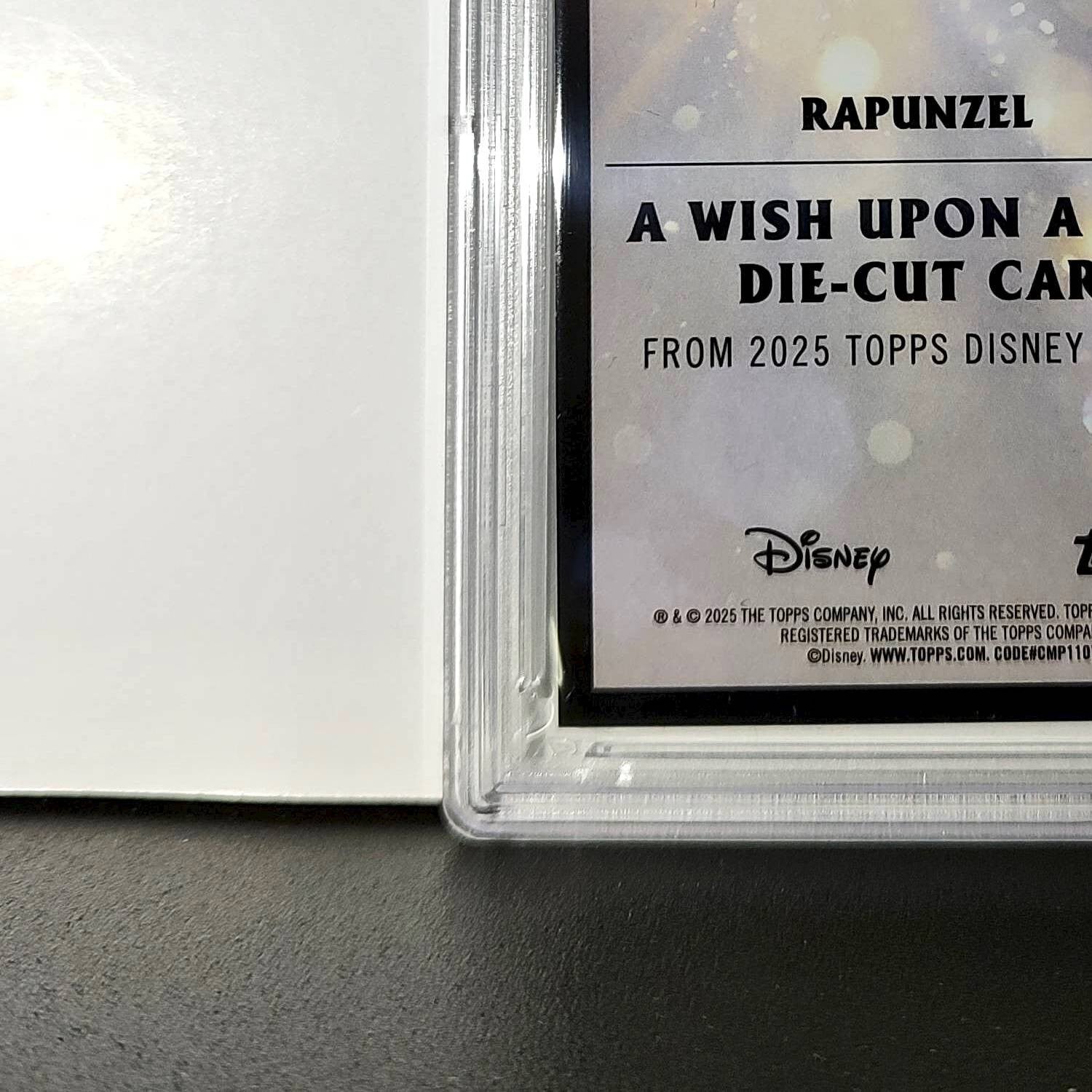 Rapunzel 2025 Topps Chrome Disney #W-16 Wish Upon A Star Die Cut Tangled PSA 9