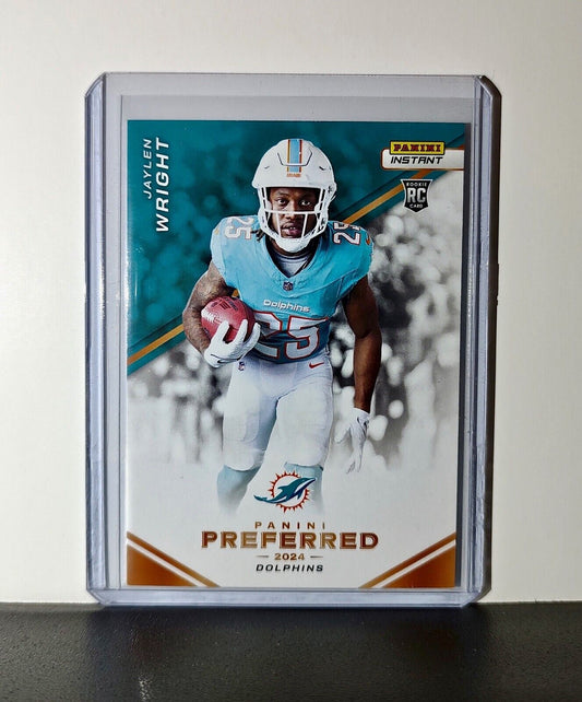 Jaylen Wright 2024 Panini Preferred NFL #12 Rookie Card Miami Dolphins 1/335