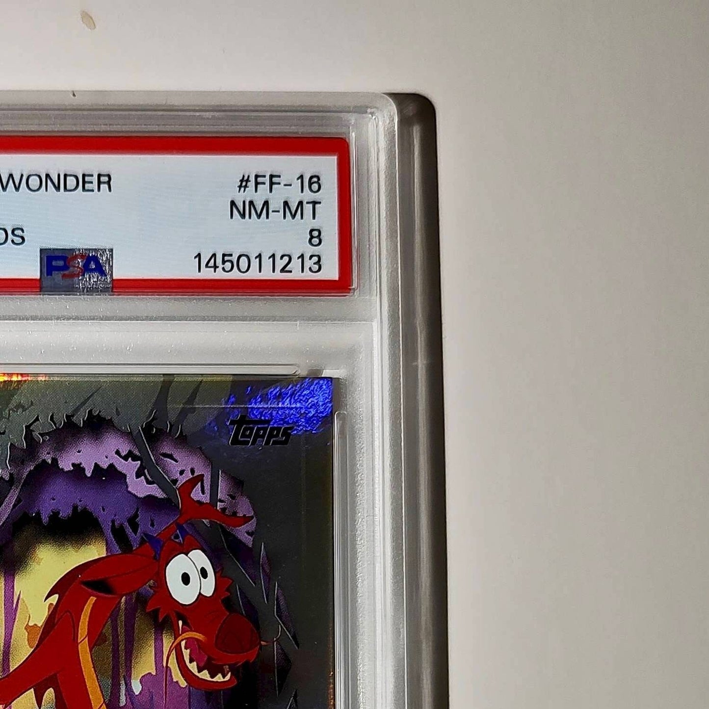 Mushu 2025 Topps Disney #FF-16 Furry Friends Card Mulan PSA 8