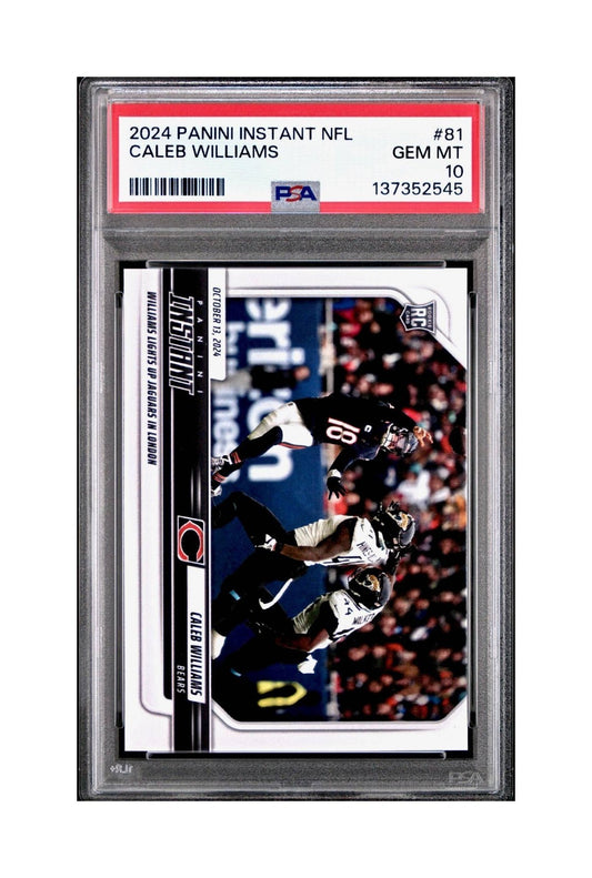 Caleb Williams Rookie 2024 Panini Instant NFL #81 PSA 10 Gem Mint