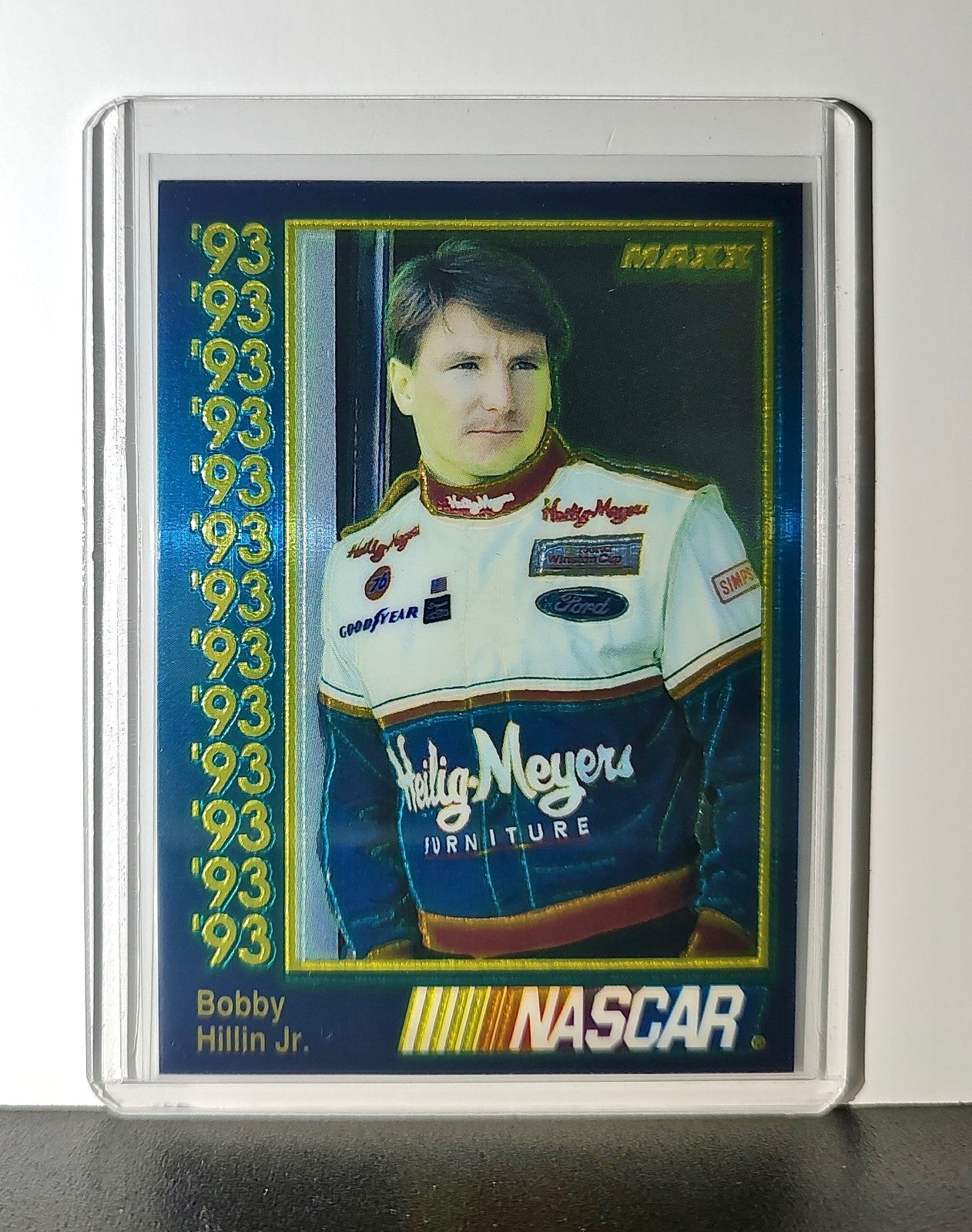 Bobby Hillin Jr. 1993 Maxx Premier Plus Racing #84 NASCAR Card Donlavey Racing