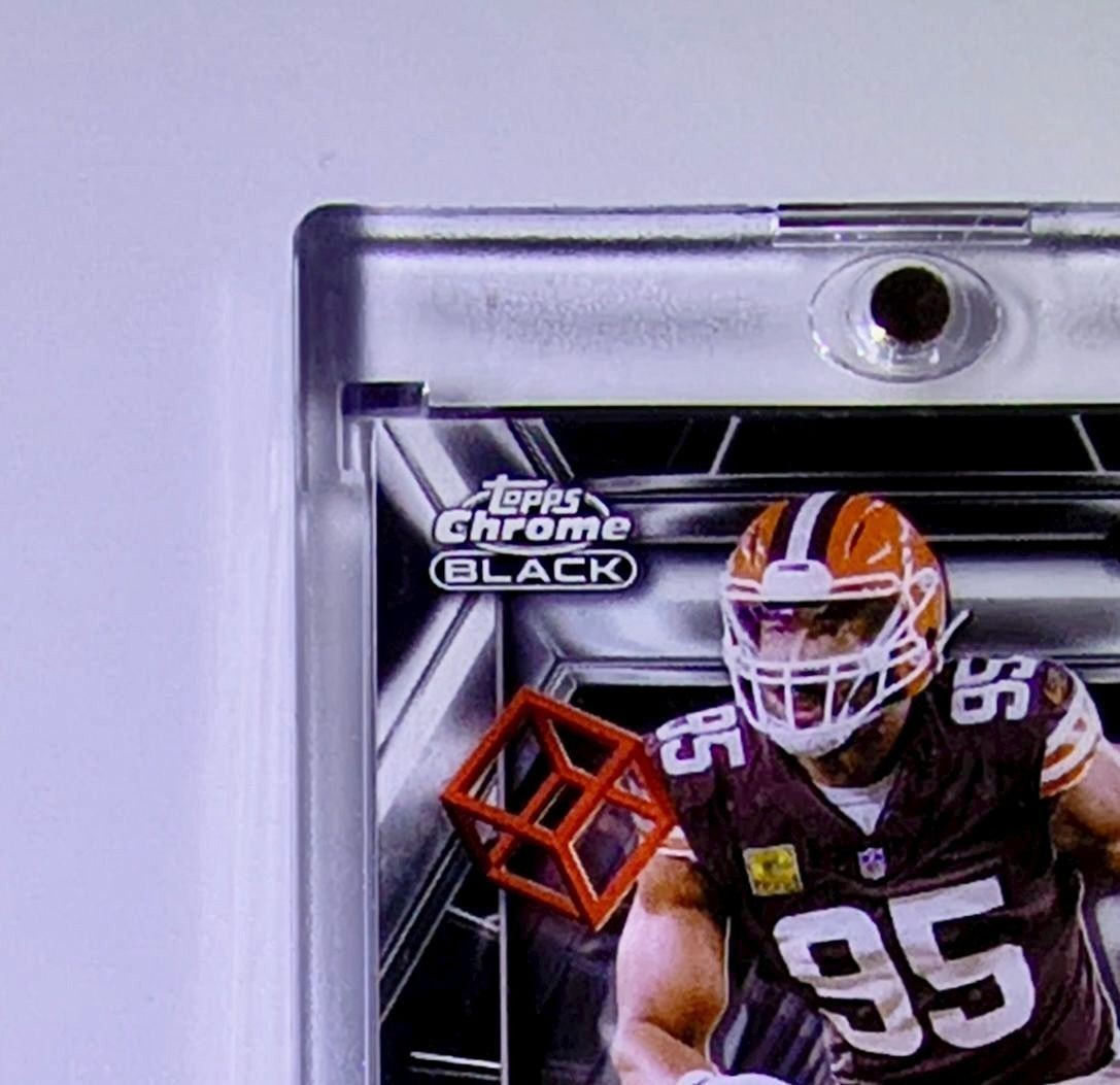 Myles Garrett 2025 NFL Topps Chrome Black #DOD-7 Depth of Darkness SSP Case Hit