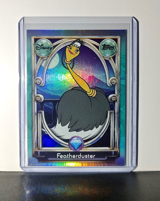 Featherduster 2025 Topps Disney Wonder #129 Diamond Card Beauty and the Beast