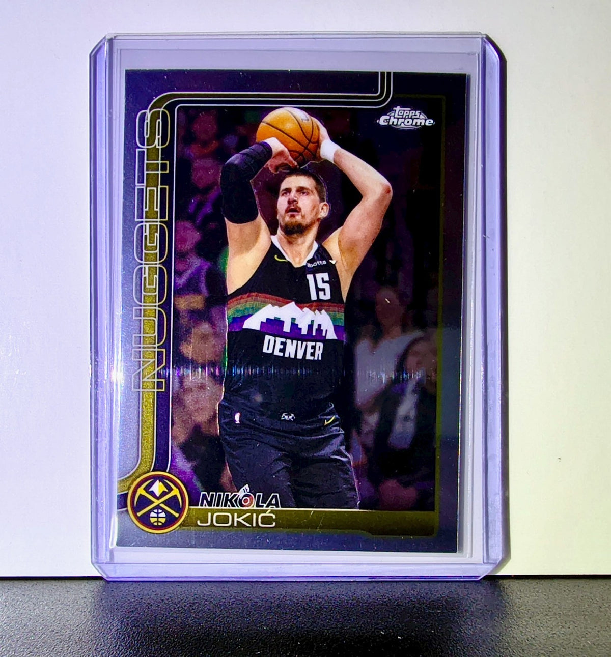 Nikola Jokić 2025-26 NBA Topps Chrome Update #12 Basketball Card Denver Nuggets