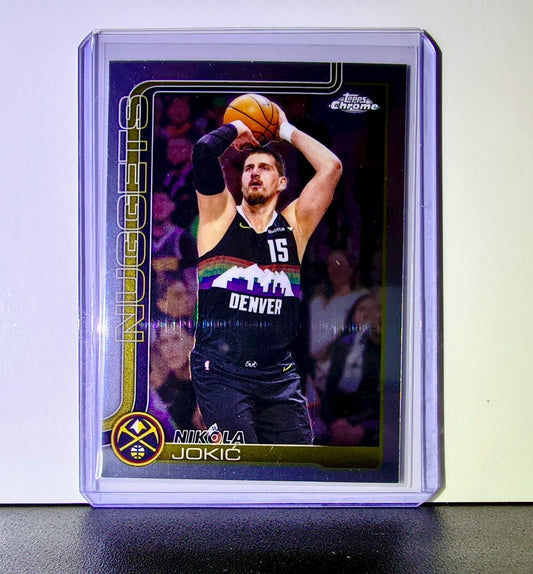 Nikola Joki? 2025-26 NBA Topps Chrome Update #12 Basketball Card Denver Nuggets