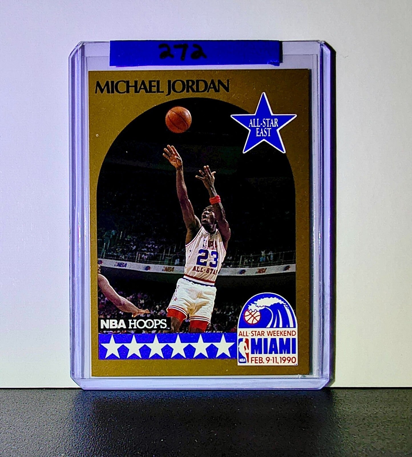 Michael Jordan 1990-91 NBA Hoops All-Star #5 Basketball Card Chicago Bulls