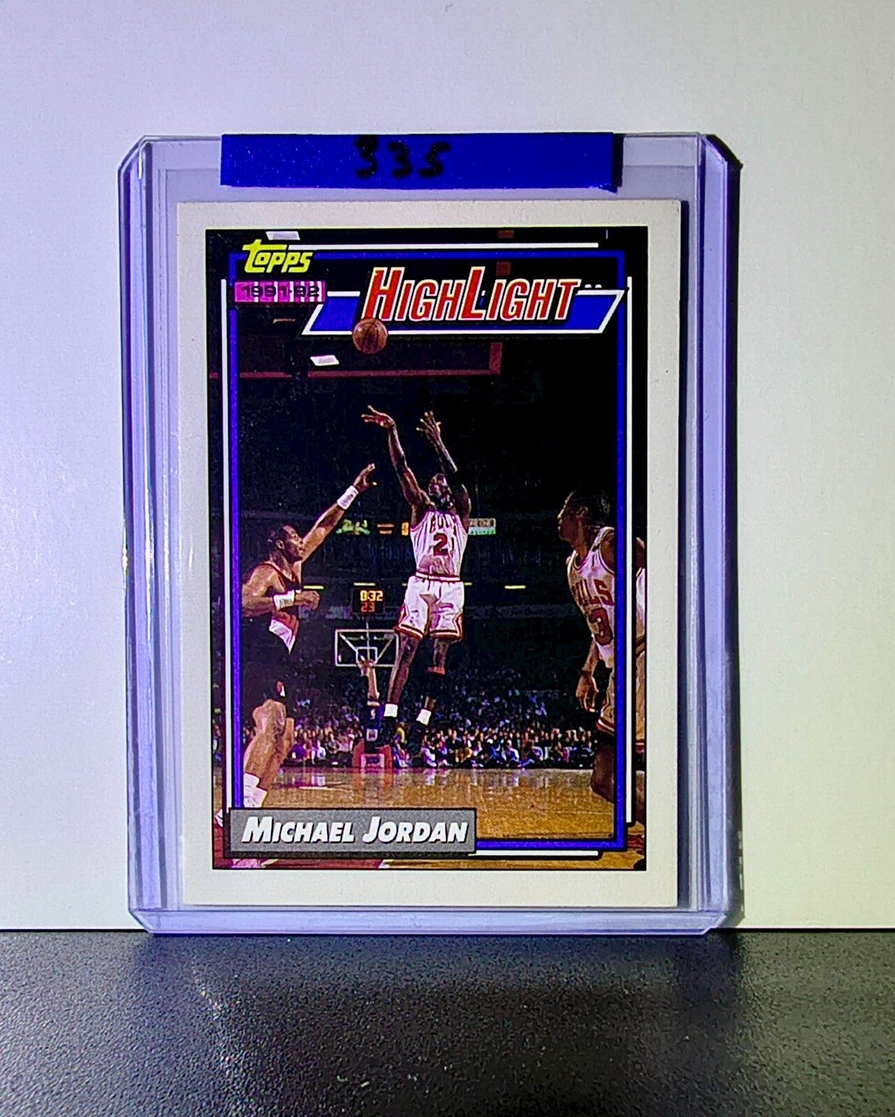 Michael Jordan 1992-93 Topps Highlight #3 Basketball Card Chicago Bulls