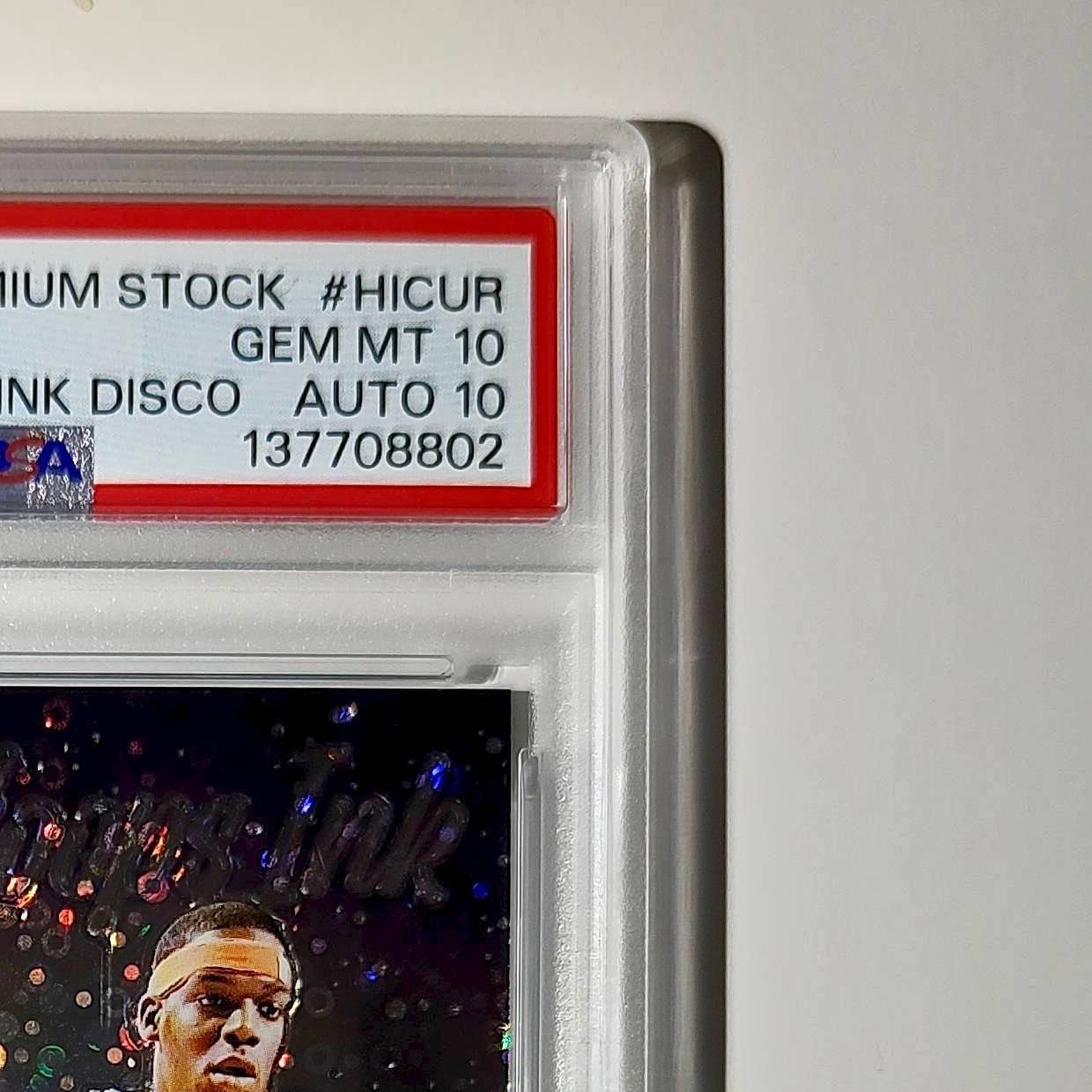 Eddy Curry 2023 Panini Premium NBA Hoops #HI-CUR Hoops Ink PSA 10 Auto 10