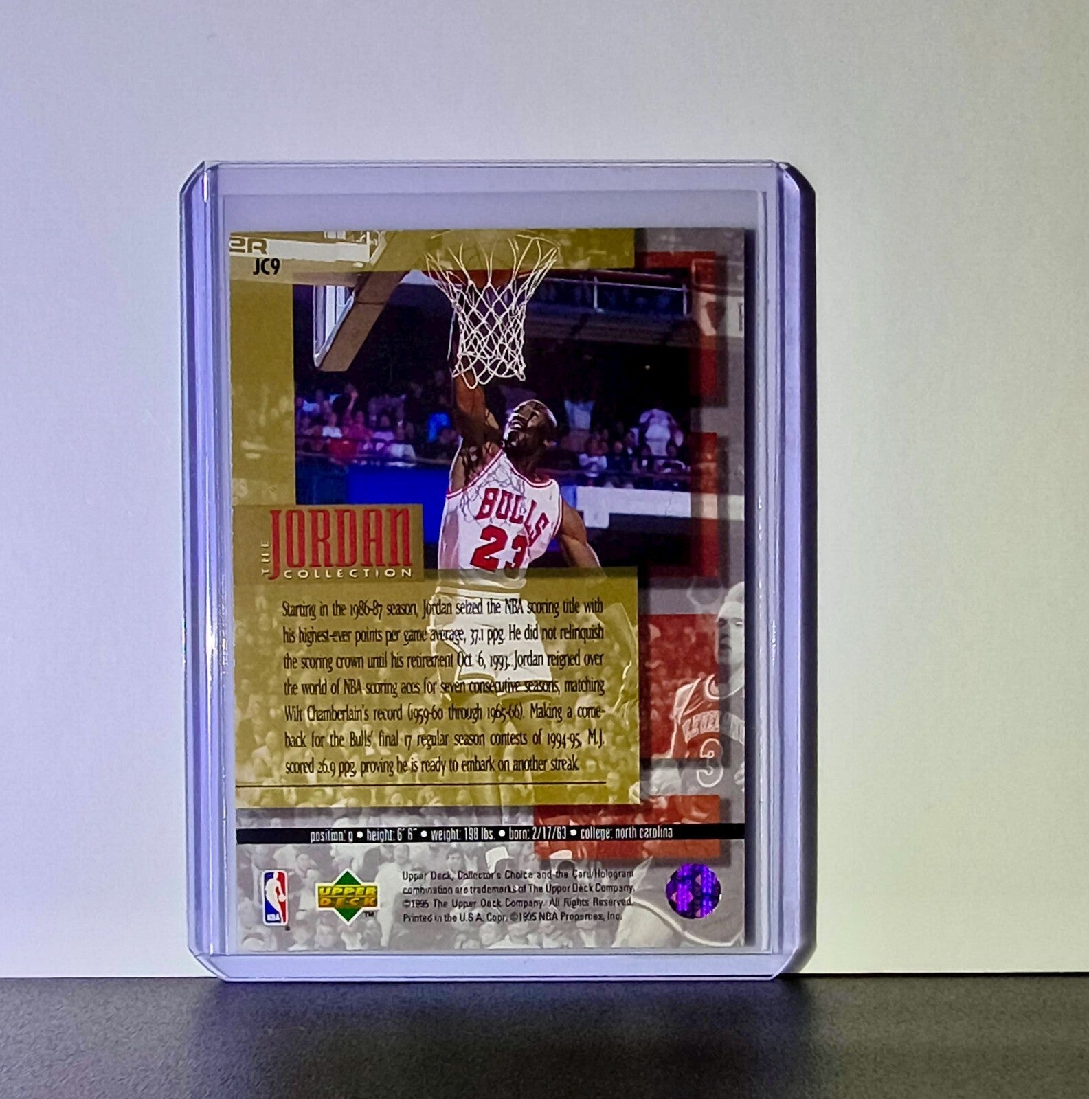 Michael Jordan 1995-96 Collector's Choice Jordan Collection Card Chicago Bulls