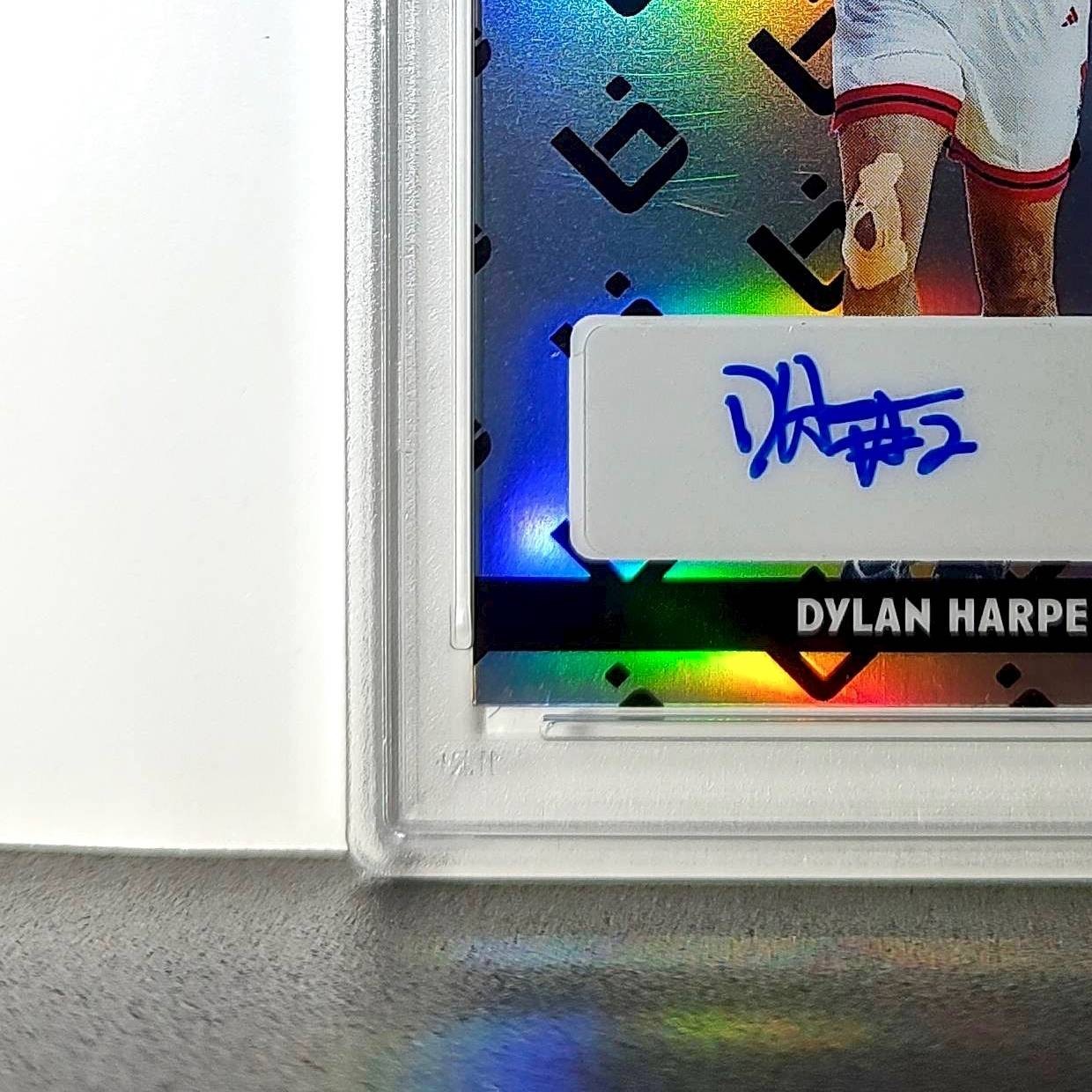 Dylan Harper 2025 Leaf Metal #BILA-DH1 Refractor PSA 8 Auto 10