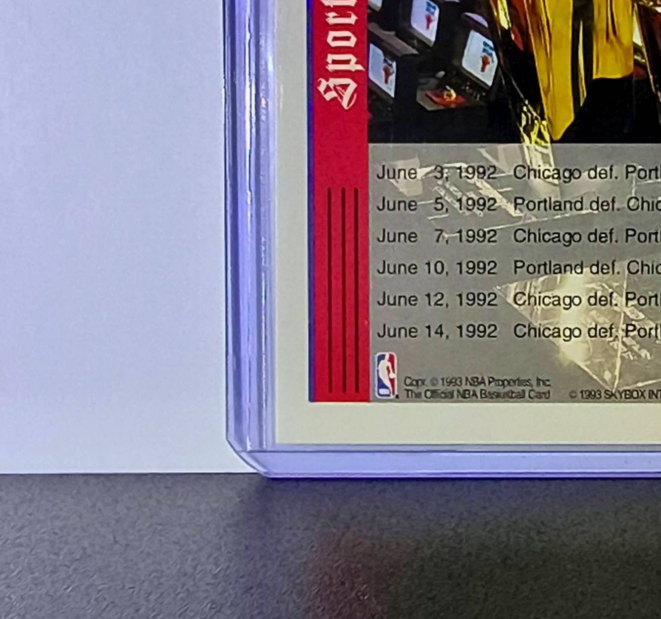Michael Jordan 1992-93 NBA Hoops Tribune #TR1 Basketball Card Chicago Bulls