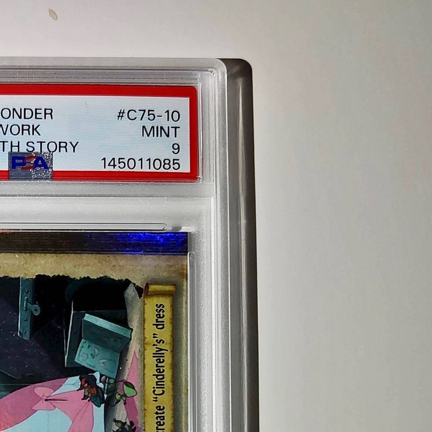 The animals work to create "Cinderelly's" dress 2025 Topps Disney #C75-10 PSA 9