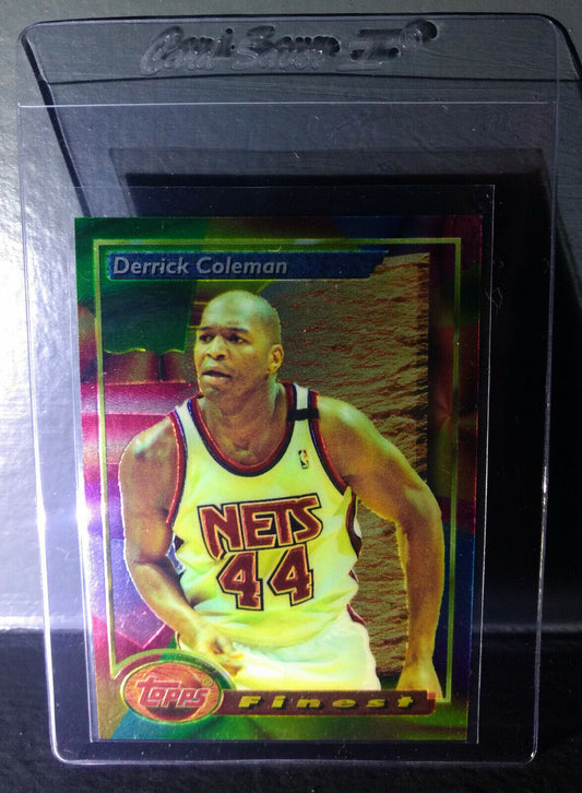 1993-94 Topps Finest Derrick Coleman #80 Basketball Card