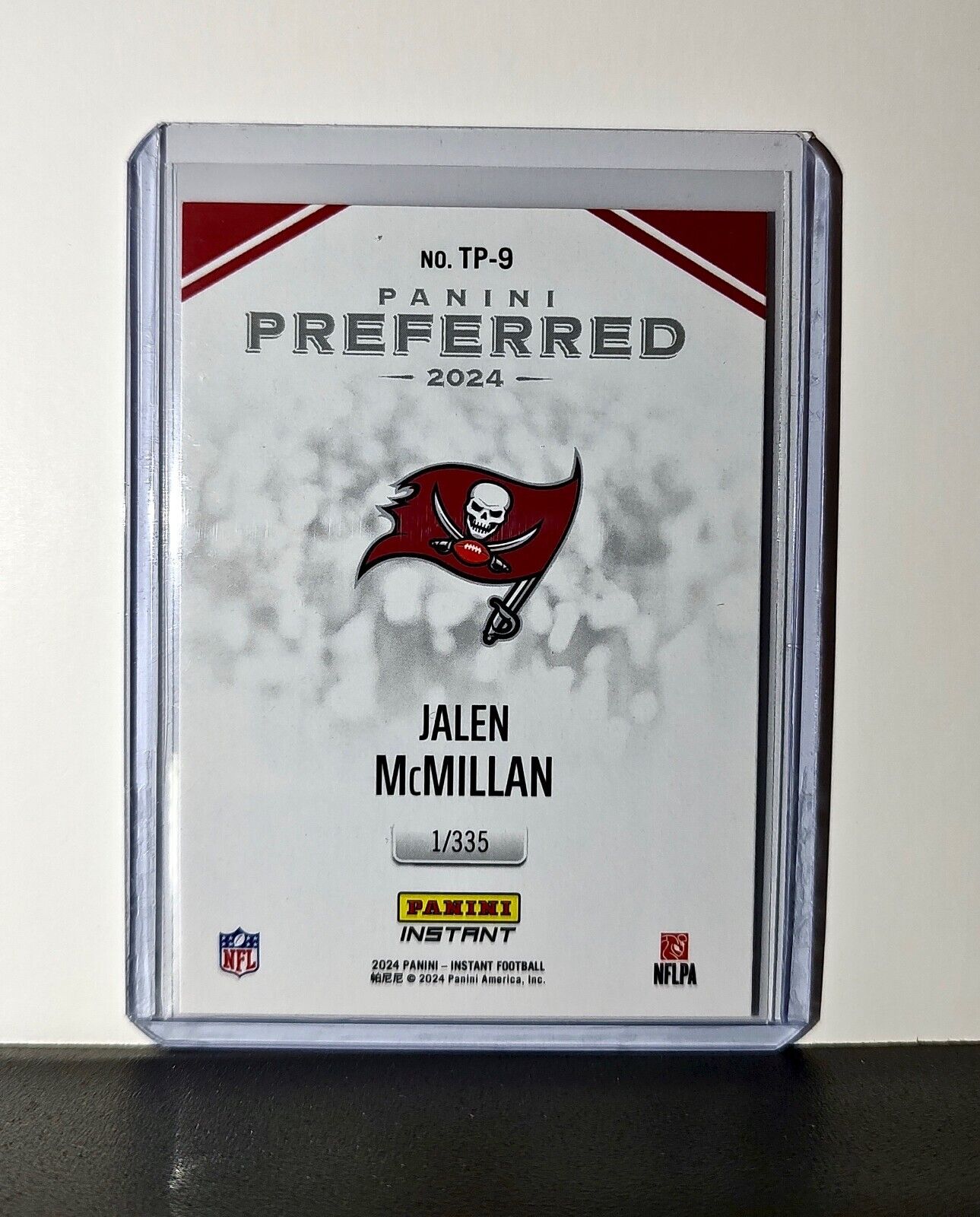 Jalen McMillan 2024 Panini Preferred NFL #9 Rookie Card Buccaneers 1/335