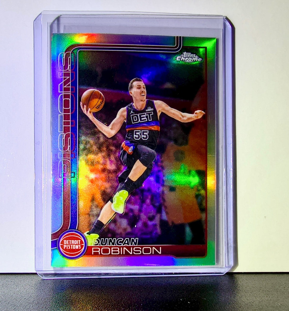 Duncan Robinson 2025-26 NBA Topps Chrome Update Refractor #136 Card Pistons