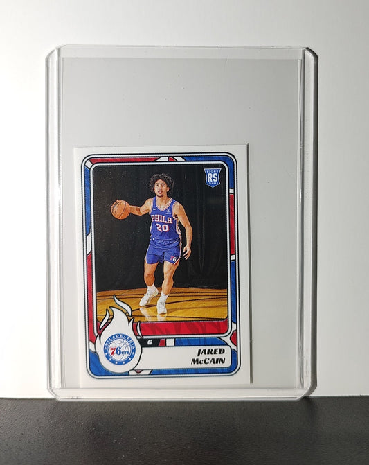 Jared McCain Rookie 2024-25 Panini NBA #263 Sticker Card Philadelphia 76ers