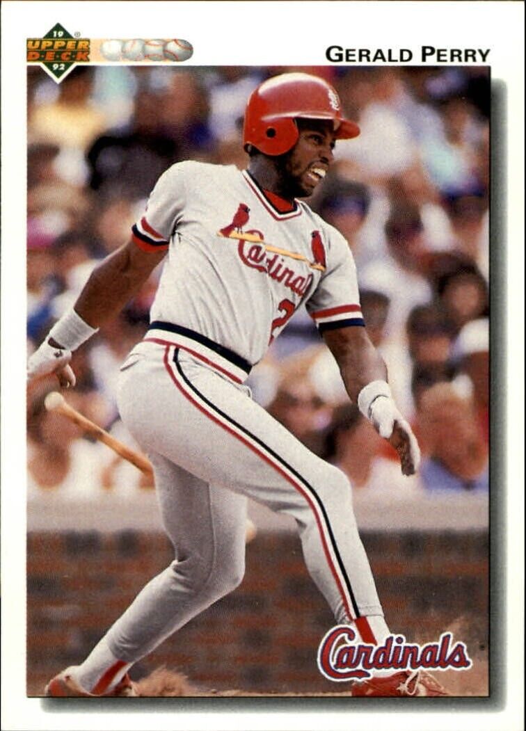 Gerald Perry 1992 Upper Deck MLB #690 Baseball Card St. Louis Cardinals