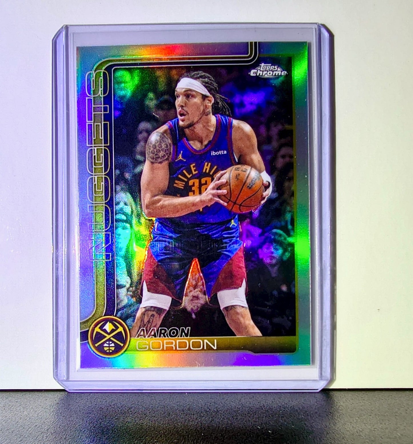 Aaron Gordon 2025-26 NBA Topps Chrome Update Refractor #45 Card Denver Nuggets