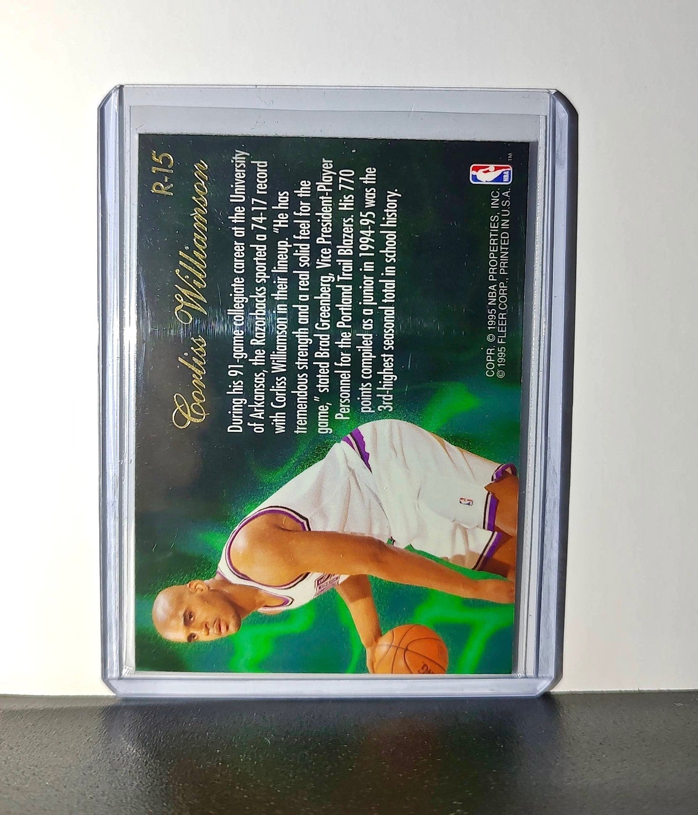 Corliss Williamson Rookie 1995-96 Flair NBA #R-15 Class of '95