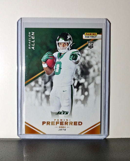 Braelon Allen 2024 Panini Preferred NFL #4 Rookie Football Card NY Jets 1/335