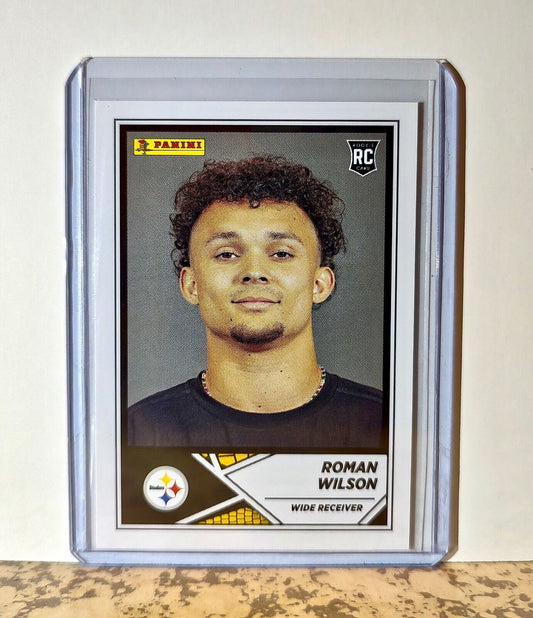 Roman Wilson 2024 Panini NFL #96 Rookie Sticker Card Pittsburgh Steelers