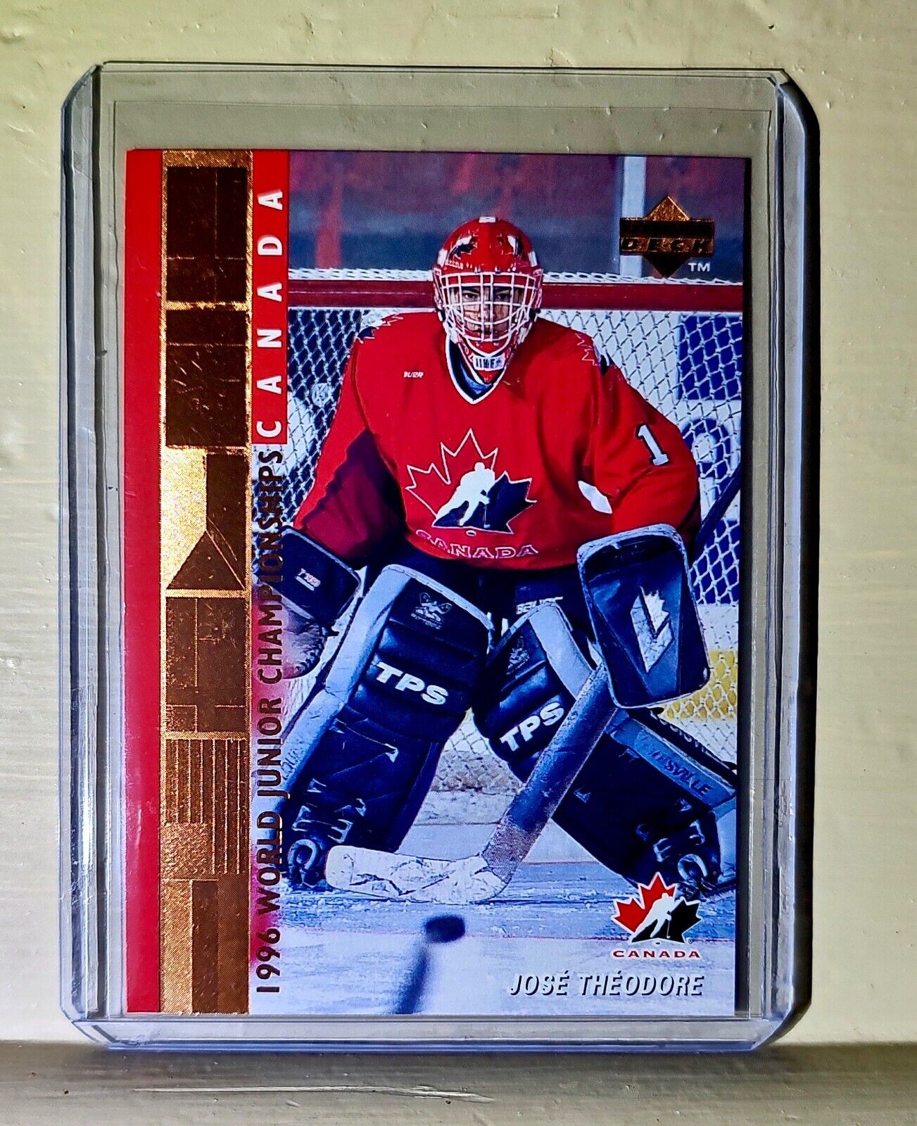 Jose Theodore 1996 Upper Deck World Junior Championships #530 Hockey Card Canada