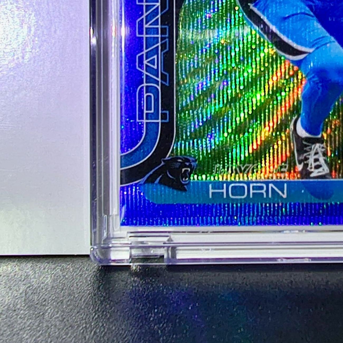 Jaycee Horn 2025 NFL Topps Chrome Blue Refractor #41 Football Card 039/150