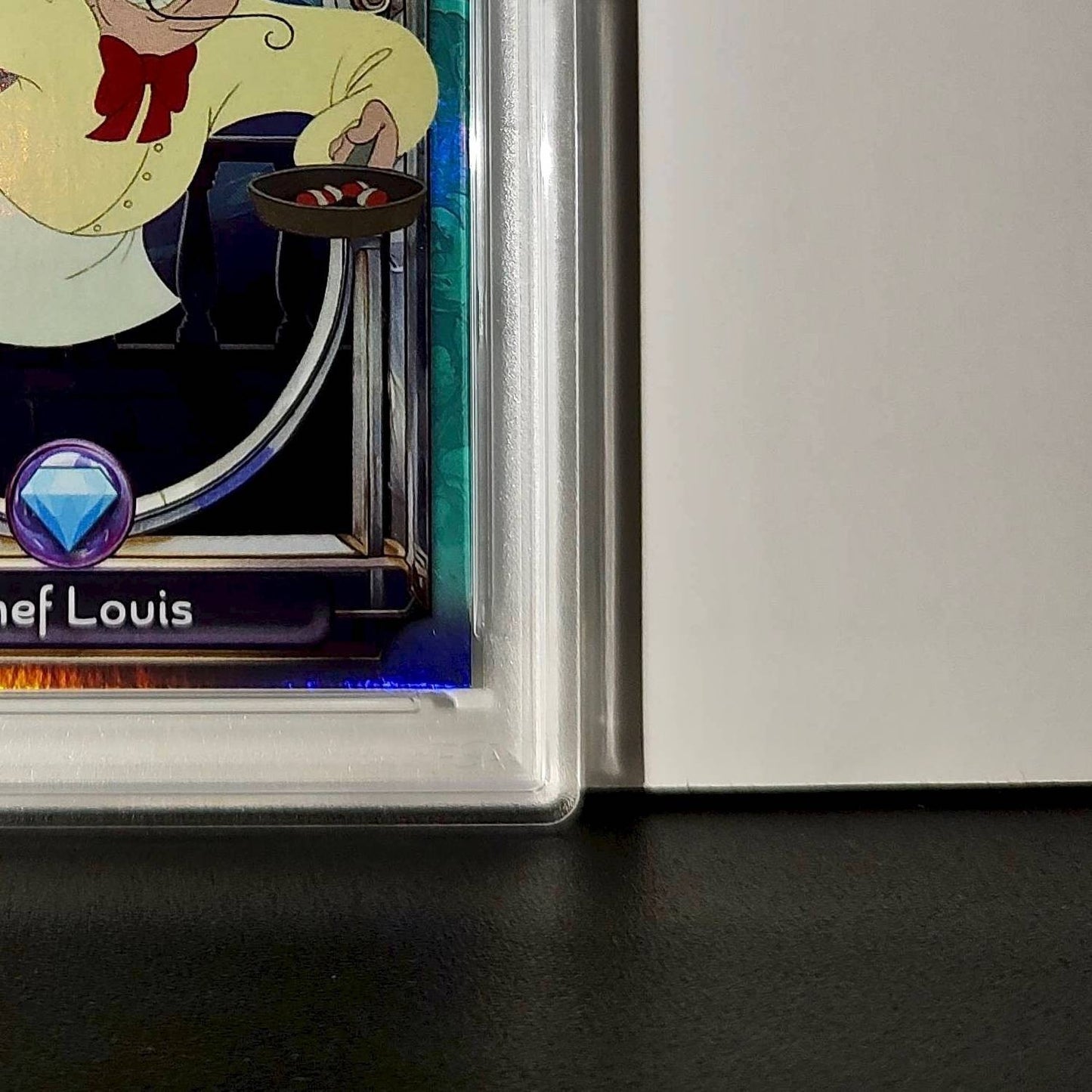 Chef Louis 2025 Topps Disney Wonder #124 Diamond Card The Little Mermaid PSA 7