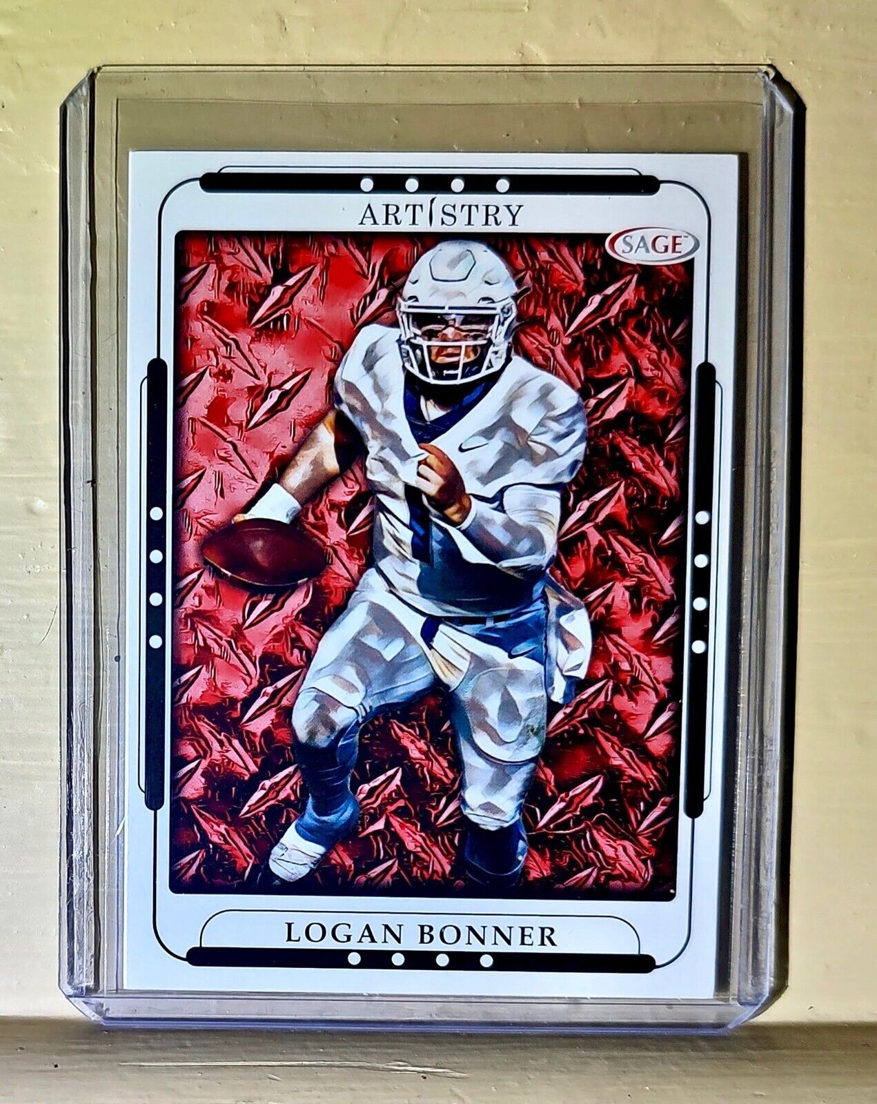 Logan Bonner 2023 SAGE Artistry Football #82 Card
