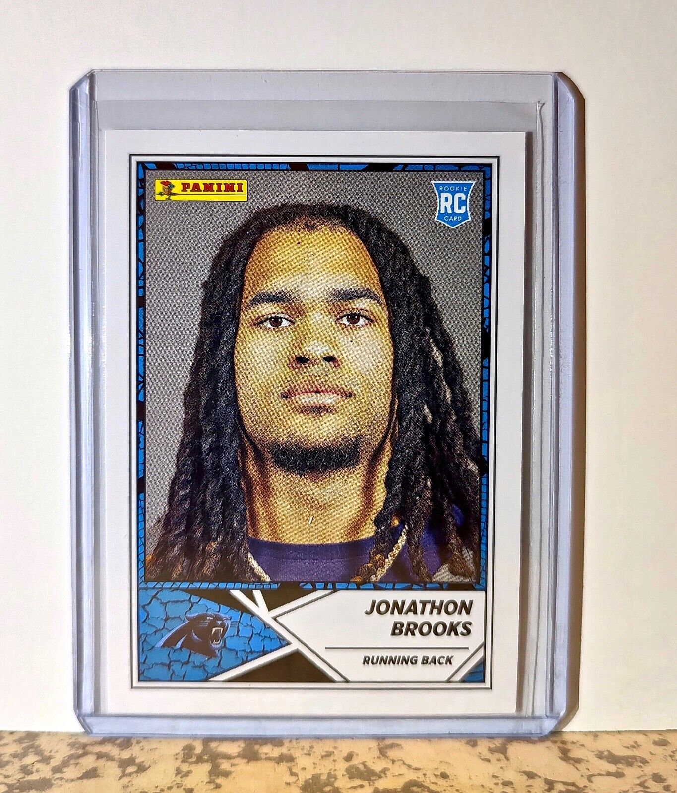 Jonathon Brooks 2024 Panini NFL #88 Rookie Sticker Card Carolina Panthers