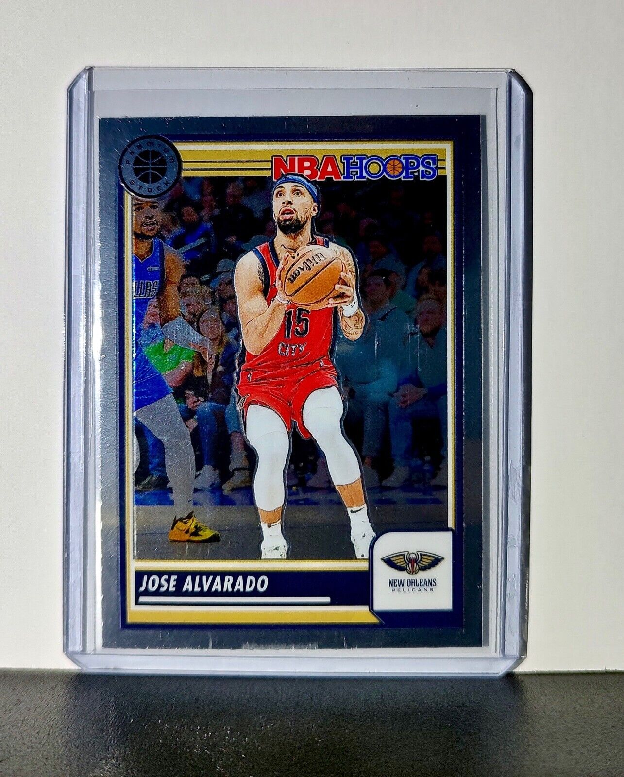 Jose Alvarado 2023-24 Panini Premium Stock NBA Hoops #210 Card Pelicans
