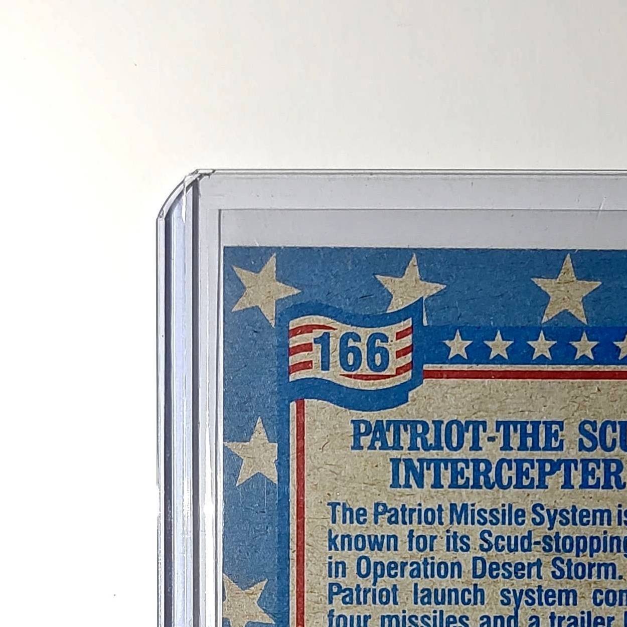 Patriot – The SCUD Interceptor 1991 Topps Desert Storm #166 Card