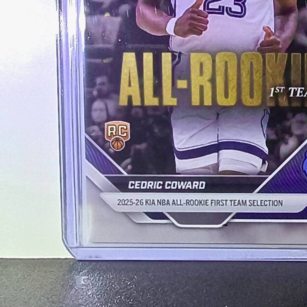 Cedric Coward Rookie 2025-26 Topps Now NBA All-Rookie 1st Team Memphis Grizzlies