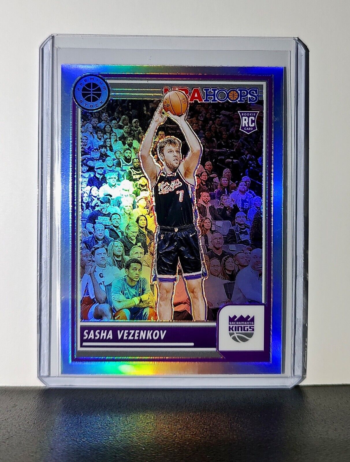 Sasha Vezenkov 2023-24 Panini Premium NBA Hoops #157 Rookie Prizm Refractor Card