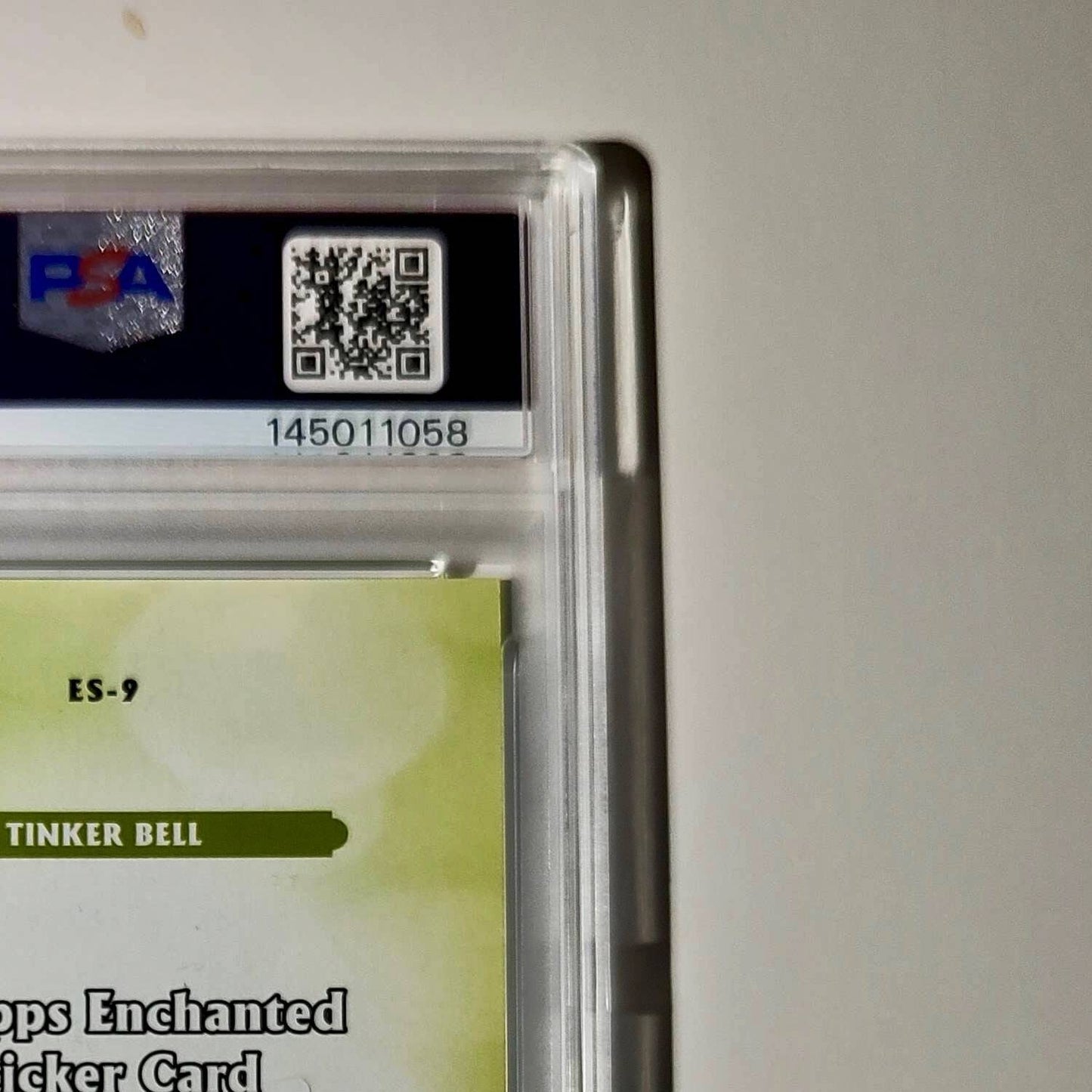 Tinker Bell 2025 Topps Disney #ES-9 Enchanted Sticker Card Peter Pan PSA 9 MT