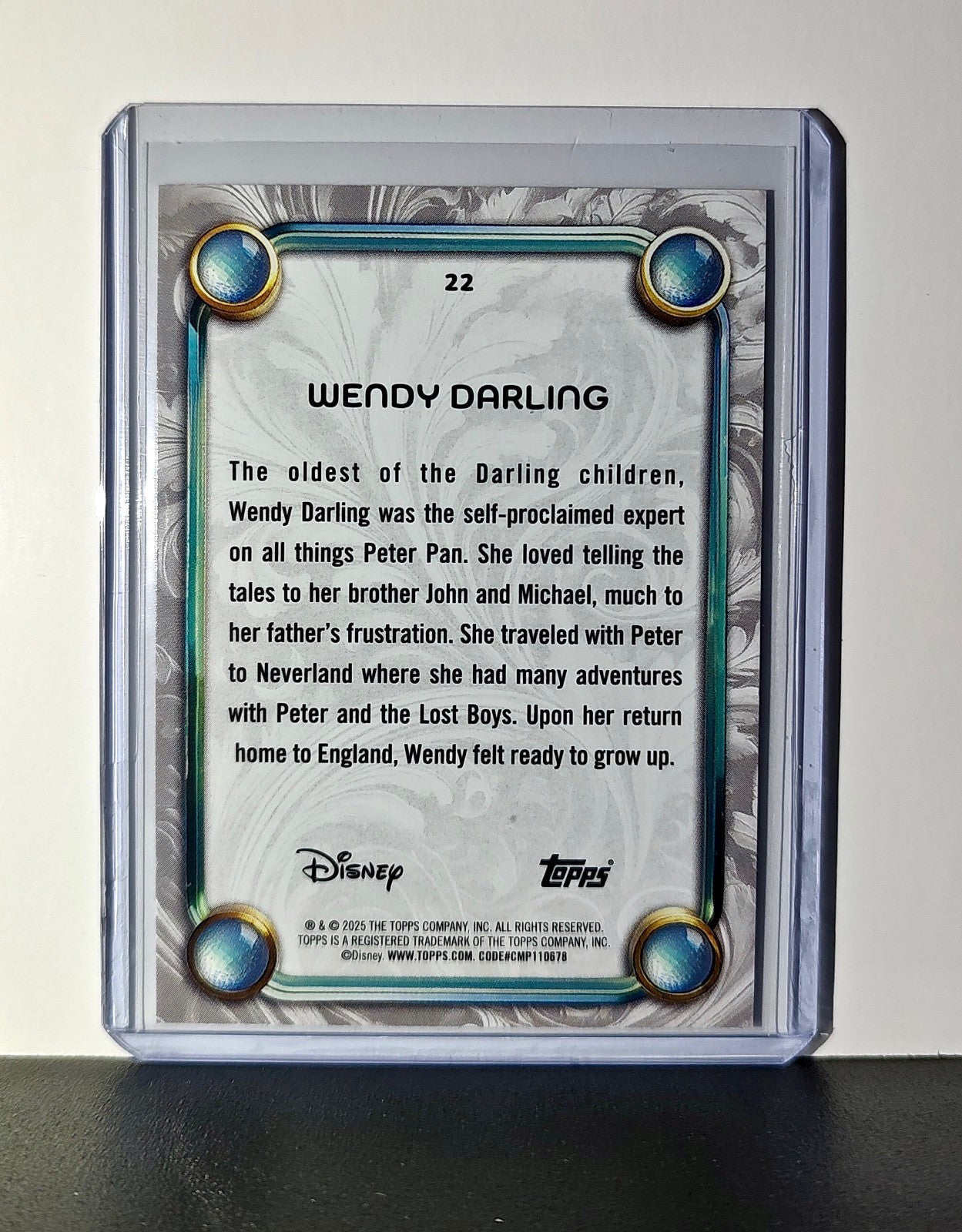Wendy Darling 2025 Topps Disney Wonder #22 Card Peter Pan